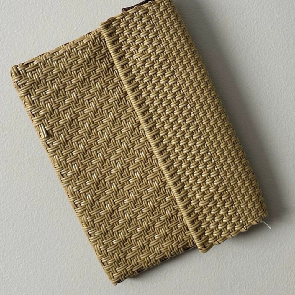 Assorted Brands Woven Clutch Water Resistant Leather Wrist Strap